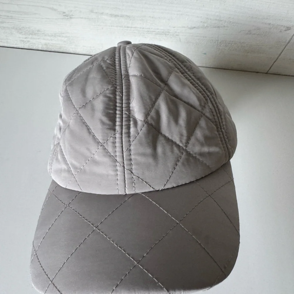 H&M Quilted Taupe Cap